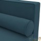 Chaise Longue en Velours. Bleu : Divan, Canapé et Lit Confortable