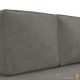 Chaise Longue en Velours. Gris : Divan, Canapé et Lit Confortable