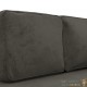 Chaise Longue en Velours. Gris Foncé : Divan, Canapé et Lit Confortable
