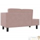 Chaise Longue en Velours. Rose : Divan, Canapé et Lit Confortable