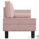 Chaise Longue en Velours. Rose : Divan, Canapé et Lit Confortable