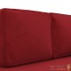 Chaise Longue en Velours. Rouge : Divan, Canapé et Lit Confortable