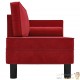 Chaise Longue en Velours. Rouge : Divan, Canapé et Lit Confortable