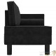 Chaise Longue en Velours. Noir : Divan, Canapé et Lit Confortable