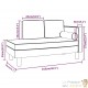 Chaise Longue en Velours. Noir : Divan, Canapé et Lit Confortable