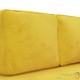 Chaise Longue en Velours. Jaune : Divan, Canapé et Lit Confortable