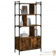 Bibliothèque Loft, industriel. Couleur Chêne Foncé. 76 X 30 X 154 de haut. Idéal Salon ou chambres