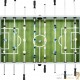 Baby-foot Adulte Blanc 140 x 74,5 x 87,5 cm kicker