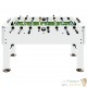 Baby-foot Adulte Blanc 140 x 74,5 x 87,5 cm kicker
