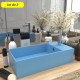 Lot de 2 Lavabos de Salle de Bain Chic & Moderne Bleu Clair. SANS Mitigeur