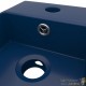 Lot de 2 Lavabos de Salle de Bain Chic & Moderne Bleu Foncé. SANS Mitigeur