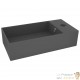 Lot de 2 Lavabos de Salle de Bain Chic & Moderne Gris Anthracite. SANS Mitigeur