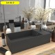 Lot de 2 Lavabos de Salle de Bain Chic & Moderne Gris Anthracite. SANS Mitigeur