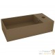 Lot de 2 Lavabos de Salle de Bain Chic & Moderne Marron. SANS Mitigeur