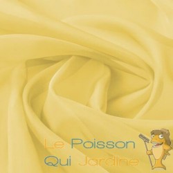 20m de Tissu Jaune Transparent pour Rideaux et Autres Décorations