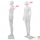 Mannequin Femme Blanc Brillant. Idéal pour la couture, magasins de vêtements, décoration intérieure