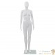 Mannequin Femme Blanc Brillant. Idéal pour la couture, magasins de vêtements, décoration intérieure