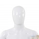 Mannequin Homme Blanc Brillant. Idéal pour la couture, magasins de vêtements, décoration intérieure