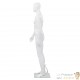 Mannequin Homme Blanc Brillant. Idéal pour la couture, magasins de vêtements, décoration intérieure