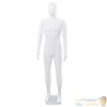 Mannequin Homme Blanc Brillant. Idéal pour la couture, magasins de vêtements, décoration intérieure