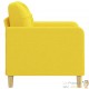 Fauteuil de Salon en Tissu Jaune. Avec Pied en bois. Confort et qualité