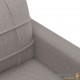 Fauteuil de Salon en Tissu Gris Béton. Avec Pied en bois. Confort et qualité