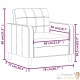 Fauteuil de Salon en Similicuir Crème. Avec Pied en bois. Confort et qualité