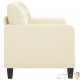Canapé ou Sofa 2 Places 120 cm Similicuir Crème. Avec Pied en bois. Confort et qualité