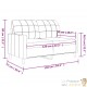Canapé ou Sofa 2 Places 120 cm Similicuir Crème. Avec Pied en bois. Confort et qualité