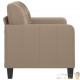 Canapé ou Sofa 2 Places 120 cm Similicuir Beige. Avec Pied en bois. Confort et qualité