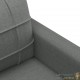 Canapé ou Sofa 2 Places 120 cm Tissu Gris Foncé. Avec Pied en bois. Confort et qualité