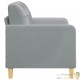 Canapé ou Sofa 2 Places 120 cm Tissu Gris Clair. Avec Pied en bois. Confort et qualité