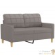 Canapé ou Sofa 2 Places 120 cm Tissu Beige. Avec Pied en bois. Confort et qualité