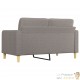 Canapé ou Sofa 2 Places 140 cm Tissu Beige. Avec Pied en bois. Confort et qualité