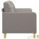 Canapé ou Sofa 2 Places 140 cm Tissu Beige. Avec Pied en bois. Confort et qualité