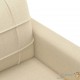 Canapé ou Sofa 2 Places 140 cm Tissu Crème. Avec Pied en bois. Confort et qualité