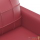 Canapé ou Sofa 2 Places 140 cm Simili Cuir Bordeaux. Avec Pied en bois. Confort et qualité