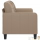 Canapé ou Sofa 2 Places 140 cm Simili Cuir Beige. Avec Pied en bois. Confort et qualité