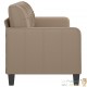 Canapé ou Sofa 3 Places 180 cm Simili Cuir Beige. Avec Pied en bois. Confort et qualité