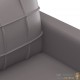 Canapé ou Sofa 3 Places 180 cm Simili Cuir Gris. Avec Pied en bois. Confort et qualité