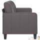 Canapé ou Sofa 3 Places 180 cm Simili Cuir Gris. Avec Pied en bois. Confort et qualité