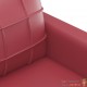 Canapé ou Sofa 3 Places 180 cm Simili Cuir Bordeaux. Avec Pied en bois. Confort et qualité