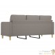 Canapé ou Sofa 3 Places 180 cm Tissu Beige. Avec Pied en bois. Confort et qualité