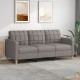 Canapé ou Sofa 3 Places 180 cm Tissu Beige. Avec Pied en bois. Confort et qualité