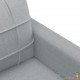 Canapé ou Sofa 3 Places 180 cm Tissu Gris. Avec Pied en bois. Confort et qualité