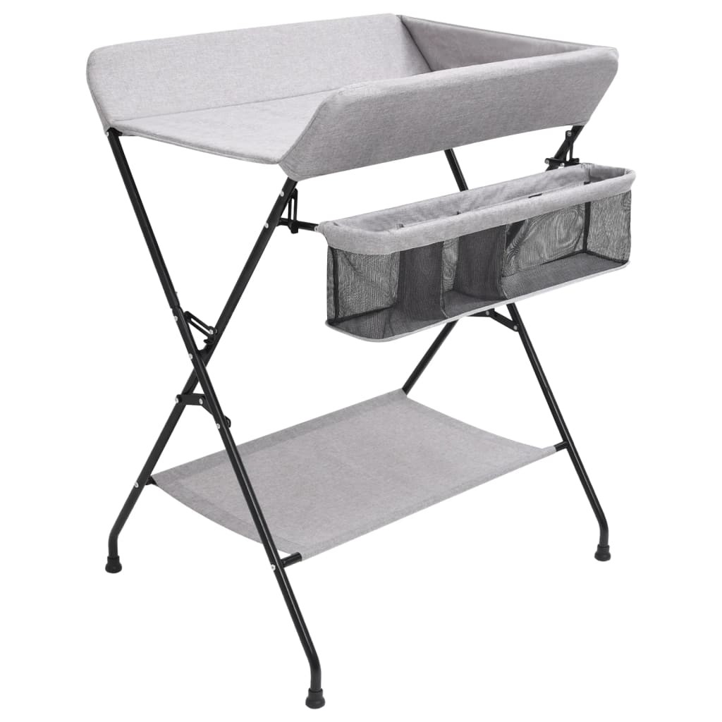 Table à Langer pour bébé. Gris. De qualité et prix contenu