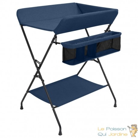 Table à Langer pour bébé. Bleu. De qualité et prix contenu