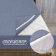 Couverture chauffante bleue 190 x 80cm pour un hiver au chaud