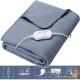 Couverture chauffante bleue 190 x 80cm pour un hiver au chaud