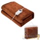 Couverture chauffante Marron 180 x 130cm pour un hiver au chaud